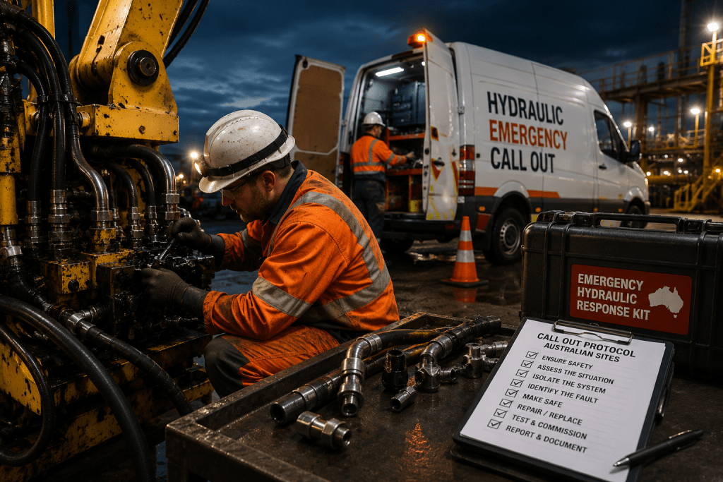 Inside Emergency Hydraulic Call Out Protocols for Australian Sites